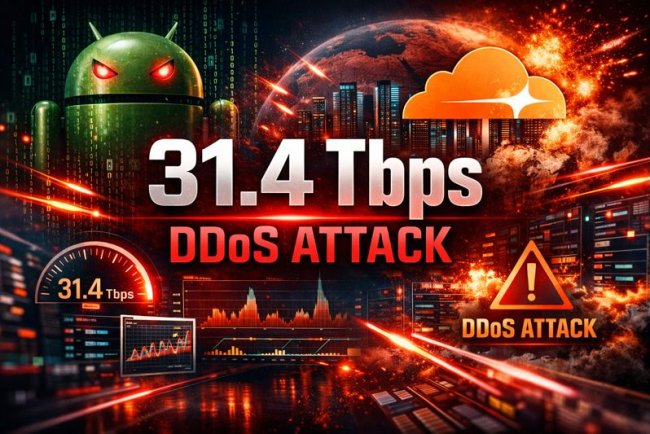 World’s Largest DDoS Attack Recorded: 31.4 Tbps Aisuru/Kimwolf Botnet Strikes