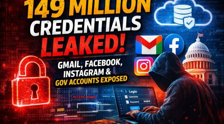 Massive 149M Credentials Leak Discovered – Gmail, Facebook, Instagram & Government Accounts Exposed