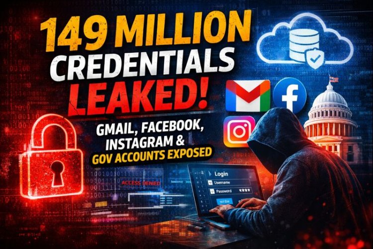 Massive 149M Credentials Leak Discovered – Gmail, Facebook, Instagram & Government Accounts Exposed