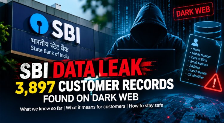 SBI Data Leak 2026: 3,897 Customer Records Found on Dark Web